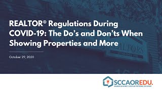 REALTOR® Regulations During COVID-19