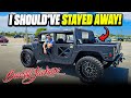 Barrett-Jackson Auction Day 1 - I Bought a Humvee H1 and its so stupid - Flying Wheels