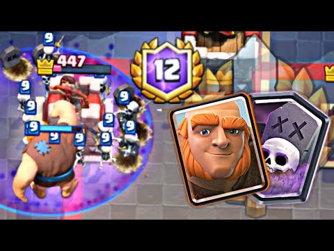 12 WINS IN GRAND CHALLENGE WITH THE GIANT GRAVEYARD! #CLASH ROYALE