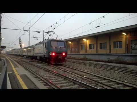 Doppia simmetrica E464 243+E464 195+6 MDVC - Milano Greco 31/01/2017