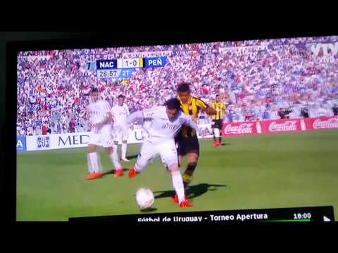Nacional Peñarol 2015 Ifran muerde a Porras