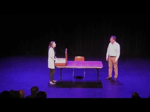 Toneel - Scene uit 'Scenes uit een huwelijk' door Dolf Bekx en Sarah Danz