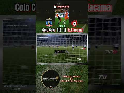 📽️🏆🇨🇱⚽▫️⚪⚫ COLO COLO 10-0 REGIONAL ATACAMA 🔴⚪📆 27 de agosto de 1995.📍 Fecha 16 ·  Primera División