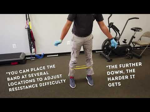 Resistance Bands to Strengthen Hips, Knees, & Ankles