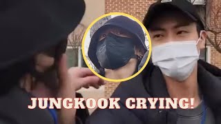 Jin weeping tears of Jungkook !!