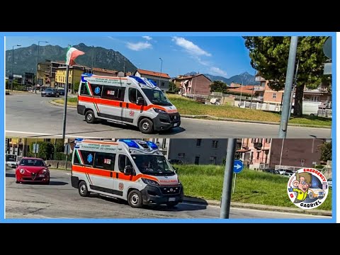 Lecco-Arrivo Ambulanze Volontari del Soccorso Calolziocorte (Volcal107 & Volcal202) in emergenza 🚨 