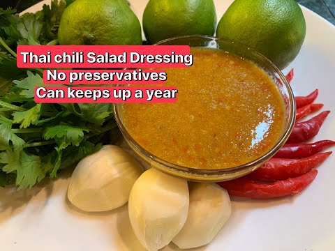 How to make Thai Chili Salad Dressing ( Nam Yum ) Dipping Sauce, Great for Meats , Seafood, Veggies