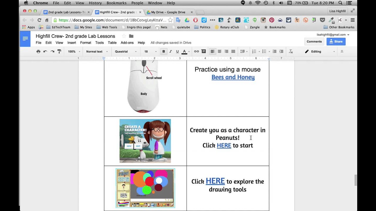 2nd Grade Computer Lab Lessons Tutorial