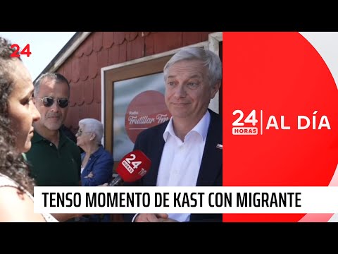 Tenso momento de Kast con migrante venezolana irregular en Frutillar | 24 Horas TVN Chile