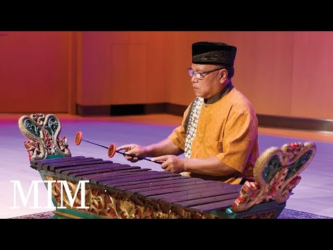 Indonesian gambang (xylophone), played by gamelan artist Mas Midiyanto