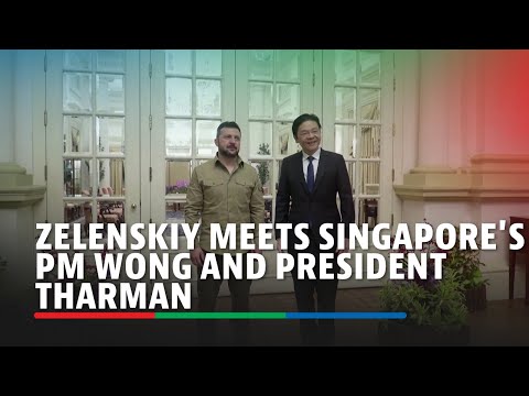 Zelenskiy meets Singapore's PM Wong and President Tharman ABS-CBN News