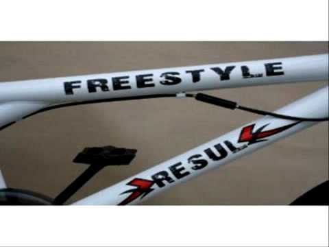 20 Zoll BMX RESUL Weiss Freestyle 360° Rotor Alufelgen mit 140-Loch Speichen + 4 PEGS