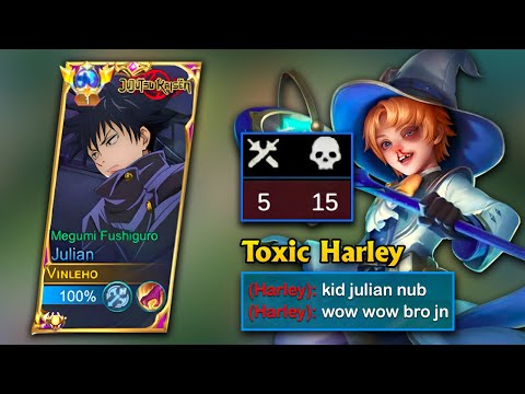 25 Kills Julian + Maniac!! |  Toxic Harley Totally destroyed !! ☠️ | MLBB