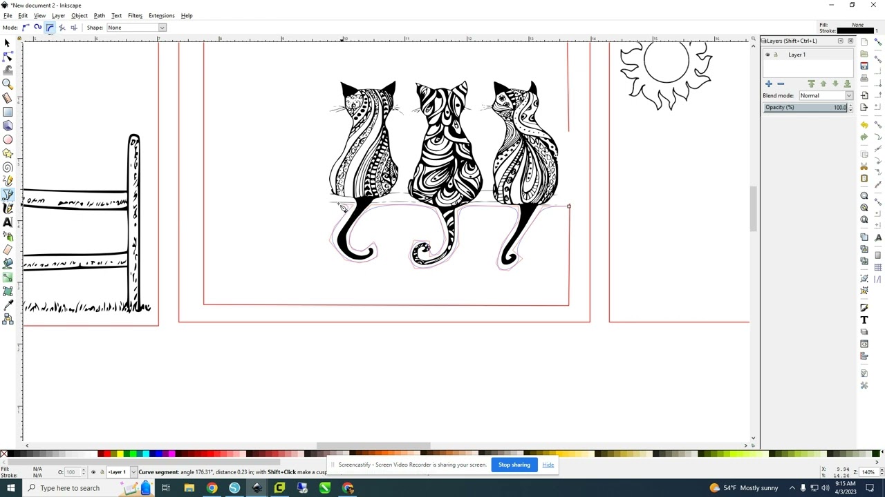 Inkscape Tutorial Layered Frame 2