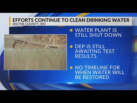 Crews flushing Wayne County water system lines after oil spill