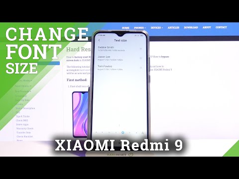 How to Change Font Size in XIAOMI Redmi 9 – Font Customization