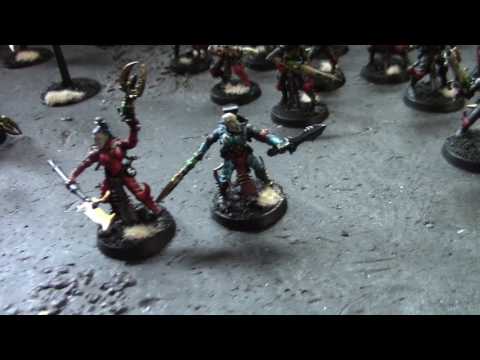 Eldar Corsairs in Black and Red