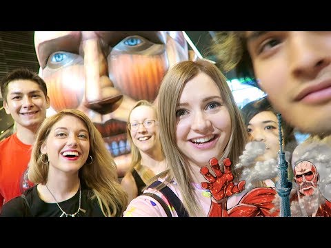 泰坦佔領東京天空樹!| 攻打泰坦活動+咖啡館 (Titans Takeover the Tokyo Sky Tree! | Attack on Titan Event + Cafe)