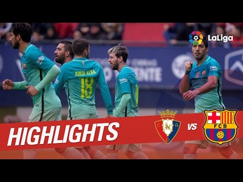 Highlights Osasuna vs FC Barcelona (0-3)