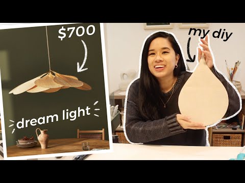 DUPING MY DREAM $700 Anthropologie Petal Light Pendant FOR WAY LESS!