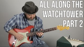 Video thumbnail of "Jimi Hendrix - All Along The Watchtower Pt 2 - The First Solo Interlude"