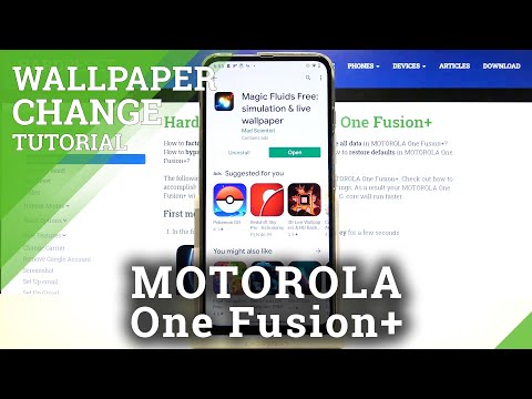How to Use Live Wallpaper Magic Fluid in MOTOROLA One Fusion+