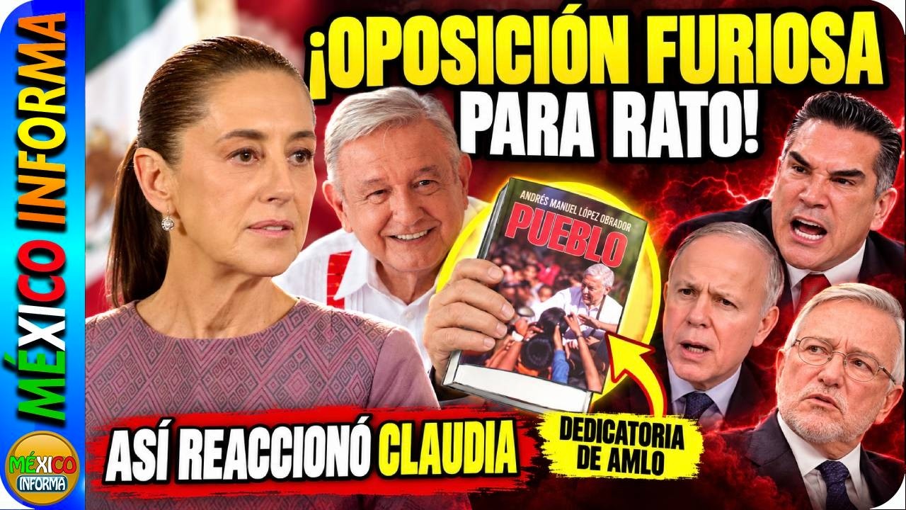 SHEINBAUM REMATÓ CON LA POBRE OPOSICIÓN. ASÍ REACCIONÓ A LA DEDICATORIA DE AMLO EN SU NUEVO LIBRO.