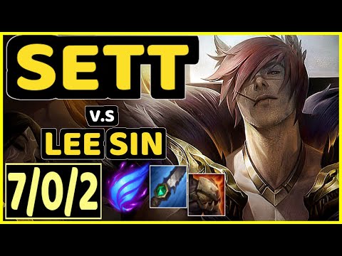 CUZZ (SETT) vs LEE SIN - 7/0/2 KDA JUNGLE CHALLENGER GAMEPLAY - KR