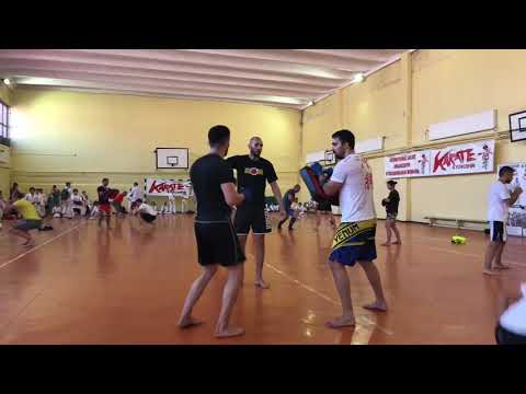 Kickboxing training  ~ Middle Kick  ~ Training camp with K1 & Kyokushin Legend - Glaube Feitosa