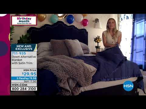 South Street Loft Down Alternative Blanket with Satin Tr...