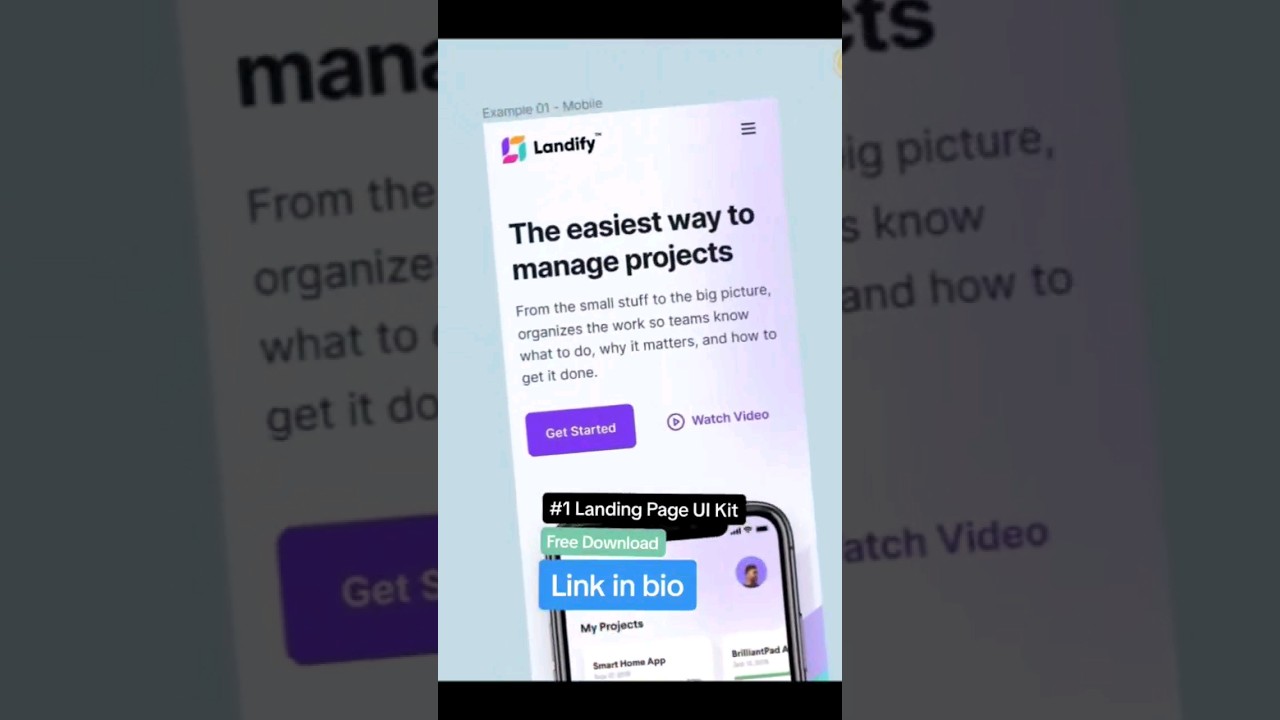 Free Landing Page UI Kit for Figma