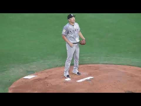 経営学科 応援したい！199勝で200勝に挑戦する田中将大投手。広島対巨人2025年8月28日（１）