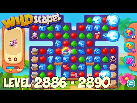 Wildscapes level 2886 2887 2888 2889 2890 🐼 Gameplay Walkthrough (Android, iOS) Playrix