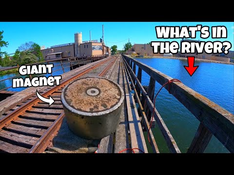 I Tossed My Giant Magnet in the River & Snagged a CRAZY Pile of Old Treasure!!! (Magnet Fishing)