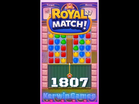 Royal Match Level 1807 - No Boosters Gameplay