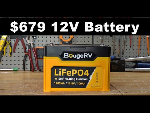 $679 BougeRV 12V LiFePO4 Solar Battery