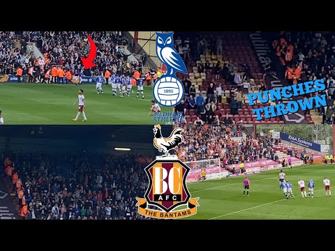 PYROS, PITCH INVADERS & A 98TH MINUTE WINNER - Bradford City 2-1 Oldham Athletic Vlog