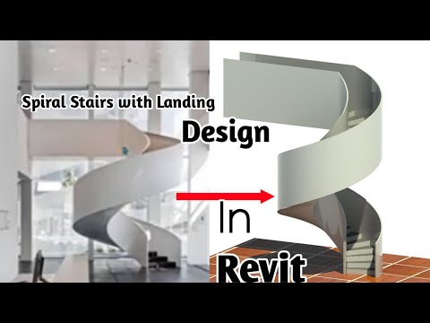 SPIRAL STAIR IN REVIT