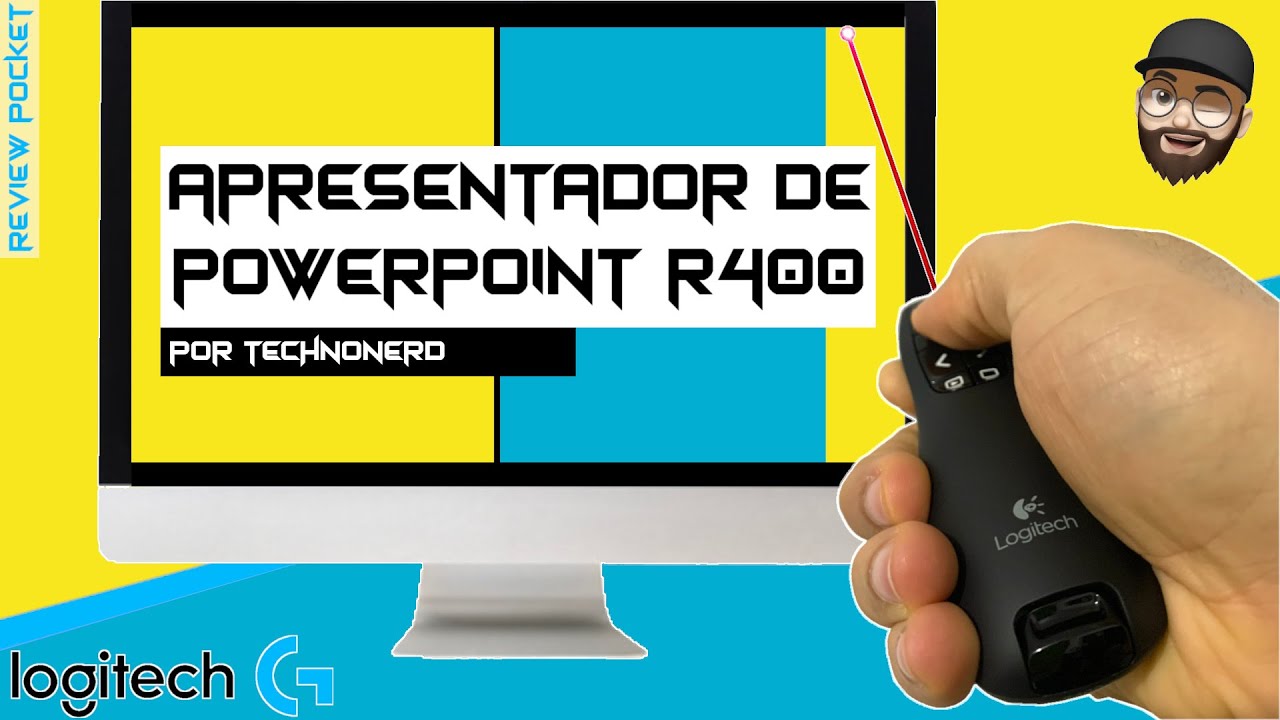MELHOR PASSADOR DE SLIDES PARA PALESTRAS | APRESENTADOR LOGITECH R400 | REVIEW POCKET | TECHNONERD