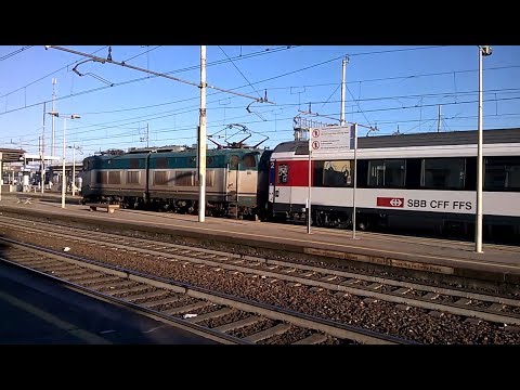 E656 274+4 carrozze SBB con EC 158 - Milano Greco - 05/01/2015