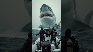 Giant shark shocking attack
