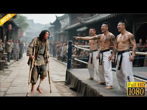 2025動作大片：最強武士嘲笑瘸子，沒想到瘸子竟是功夫高手，上擂臺一腳打爆他  ⚔️  抗日  MMA | Kung Fu | 甄子丹