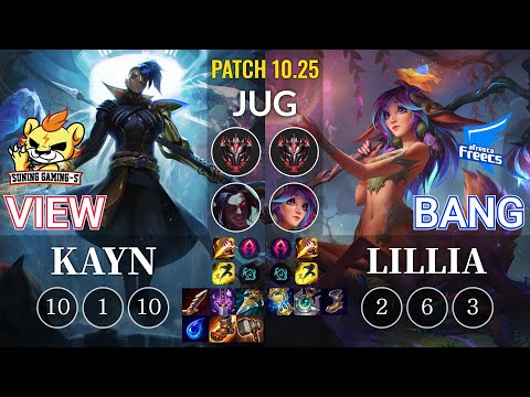 SG-S View Kayn vs AF Bang Lillia Jungle - KR Patch 10.25