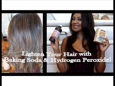 Lighten Your Hair with Baking Soda and Hydrogen Peroxide! Video