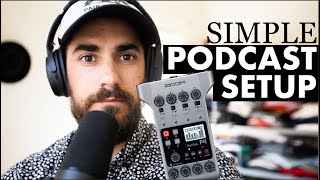 Video thumbnail for Best Simple Podcast Gear Setup | zoom PodTrak P4 by Joshua Thomas Gray