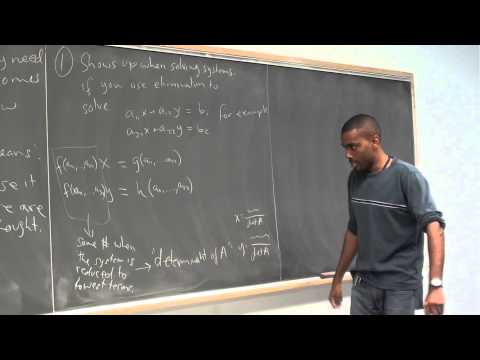 Math 392 Lecture 22 - Determinants