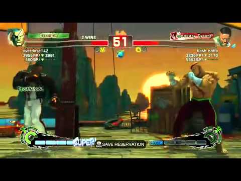 SSF4 AE- Mosh(Sagat) as Overdose142 XBL GamePlay 1