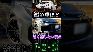 速いクルマほど速く感じない現象