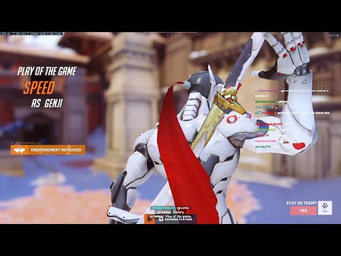 This is the #1 Genji Gameplay! POTG! NECROS GENJI OVERWATCH 2 SEASON 4