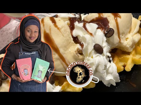 Coffee Ice-cream with Oromo Coffee CO. ☕️🍨